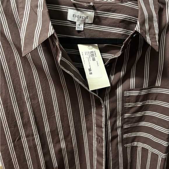Evereve Aiden Crop Button Down Shirt - Picture 4 of 5